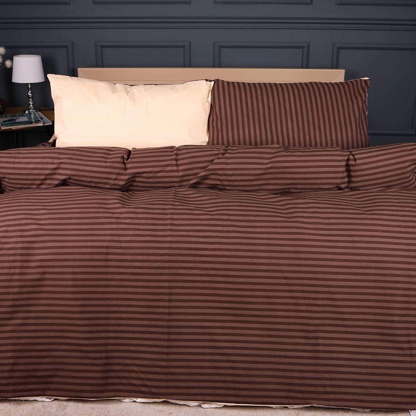 Комплект постельного белья MirSon Бязь 17-0767 Elegant Stripes 220х240 (2200011018430)